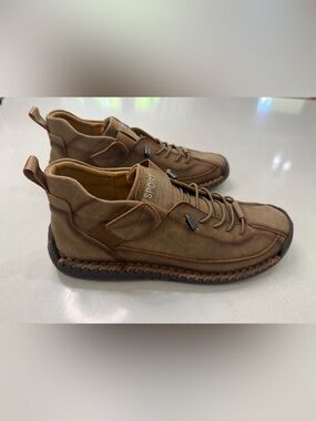 Sport Brown Synthetic Micro Leather Comfort SlipOns Loafers w/ Flexible Sole, 40